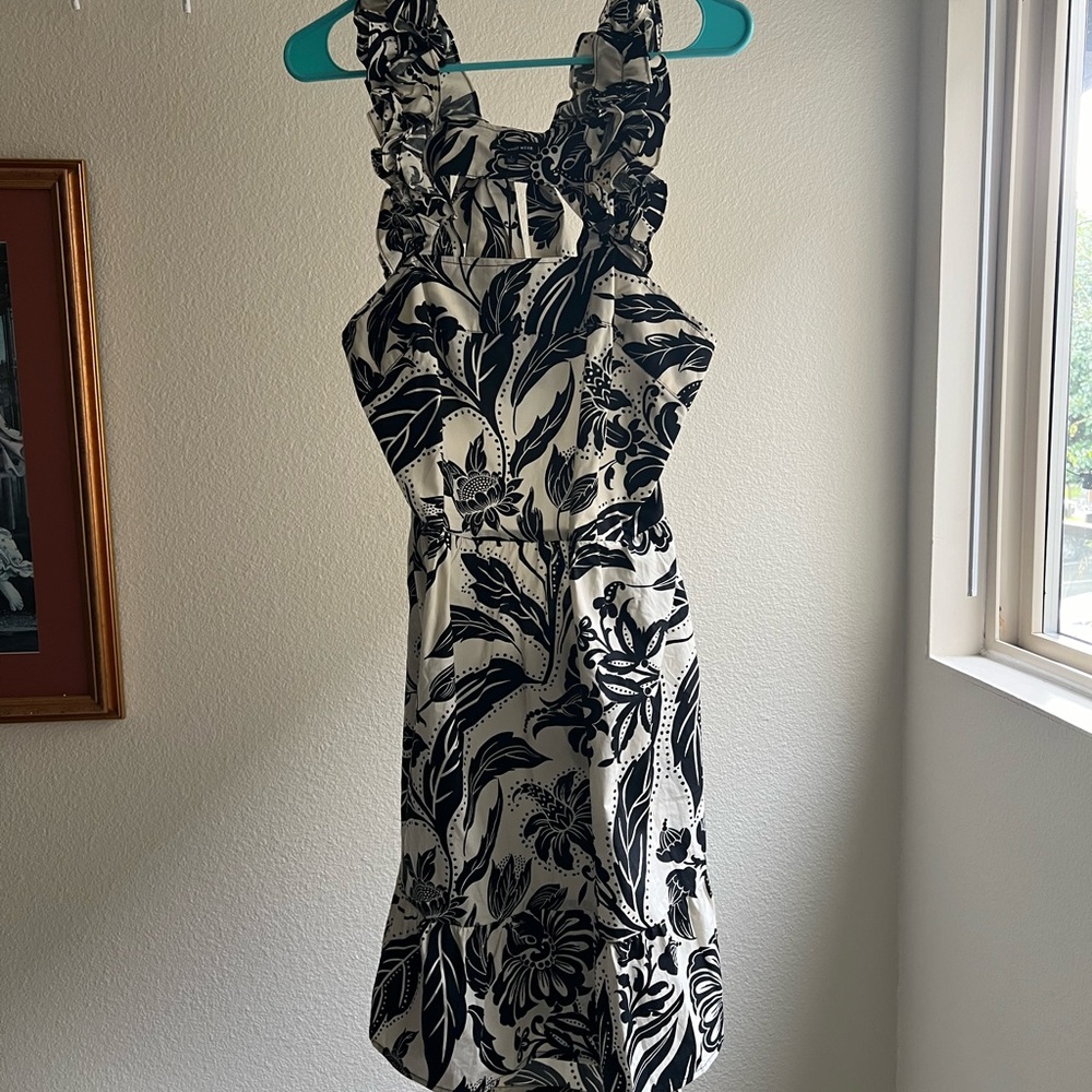 Black & White Ruffle Dress